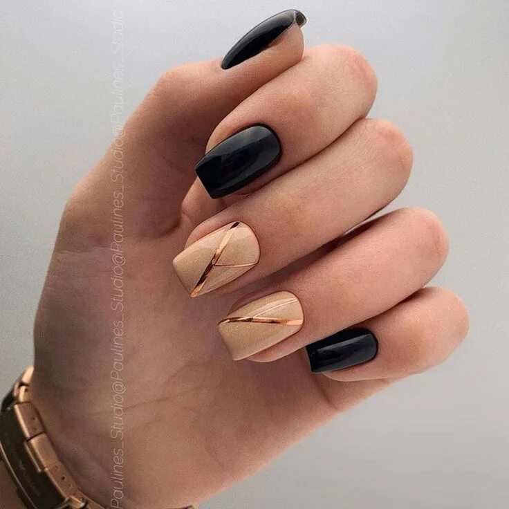 Красивый деловой маникюр 2024 @nails_pages shared a photo on Instagram: "Какой дизайн ты бы выбрала ? 1,2,3,4,