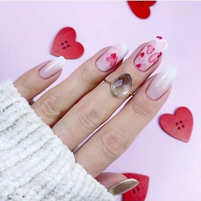Красивый день маникюра best nail art ideas for Valentine's day 2020 - 10, valentine nails 2020, valenti