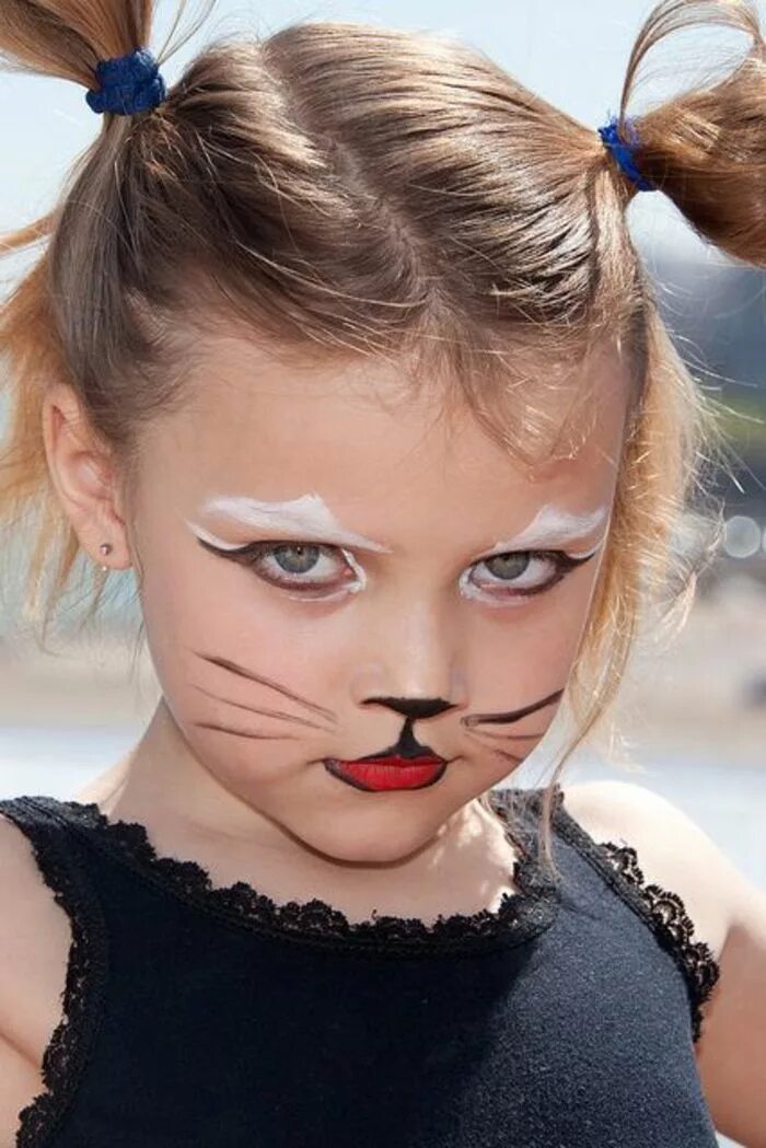 Красивый детский макияж L'Halloween approche! Trouvez le meilleur maquillage pour enfants. Trucco per ba