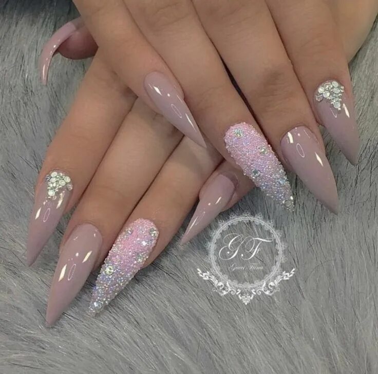 Красивый дизайн длинных ногтей фото новинки nails fashion style design art Stiletto nails designs, Nail designs, Pretty nail