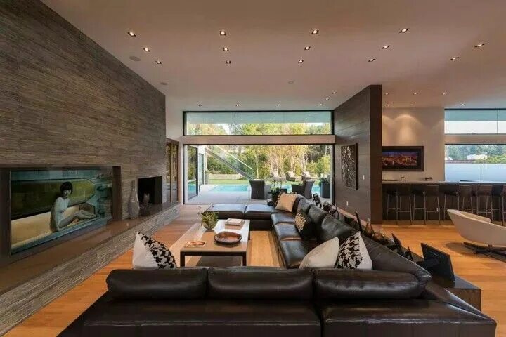 Красивый дизайн гостиной в частном доме Whipple Russell Architects Living room design modern, House design, Luxury homes