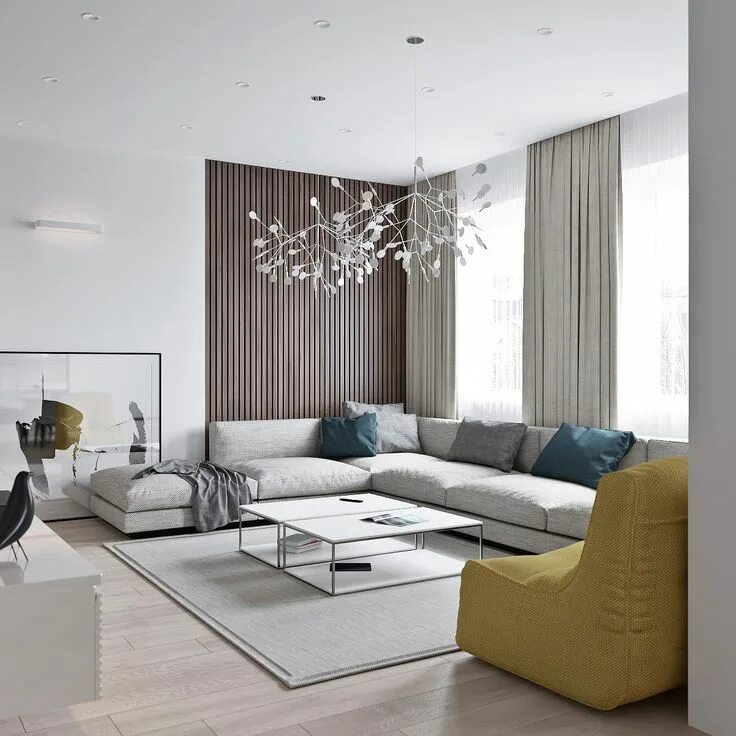 Красивый дизайн гостиной в стиле современный Contemporary living room design, Modern apartment living room, Minimalist living