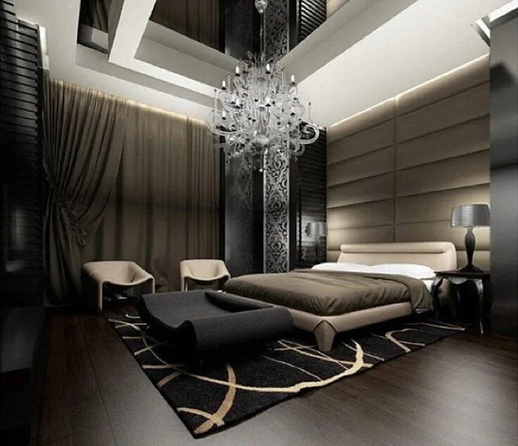 Красивый дизайн интерьер комнат Bedroom Idée chambre, Chambre moderne adulte, Chambre à coucher principale