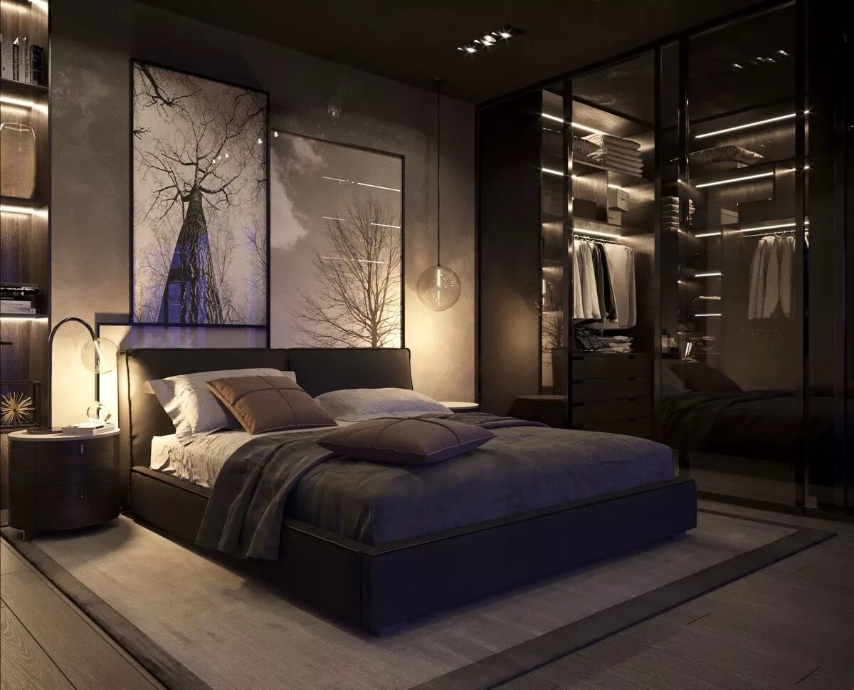 Красивый дизайн комнаты 51 Beautiful Black Bedrooms With Images, Tips & Accessories To Help You Design Y