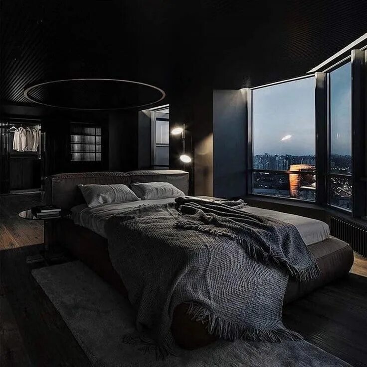 Красивый дизайн комнаты Appart Design on Twitter Black interior design, Bedroom design, Bedroom