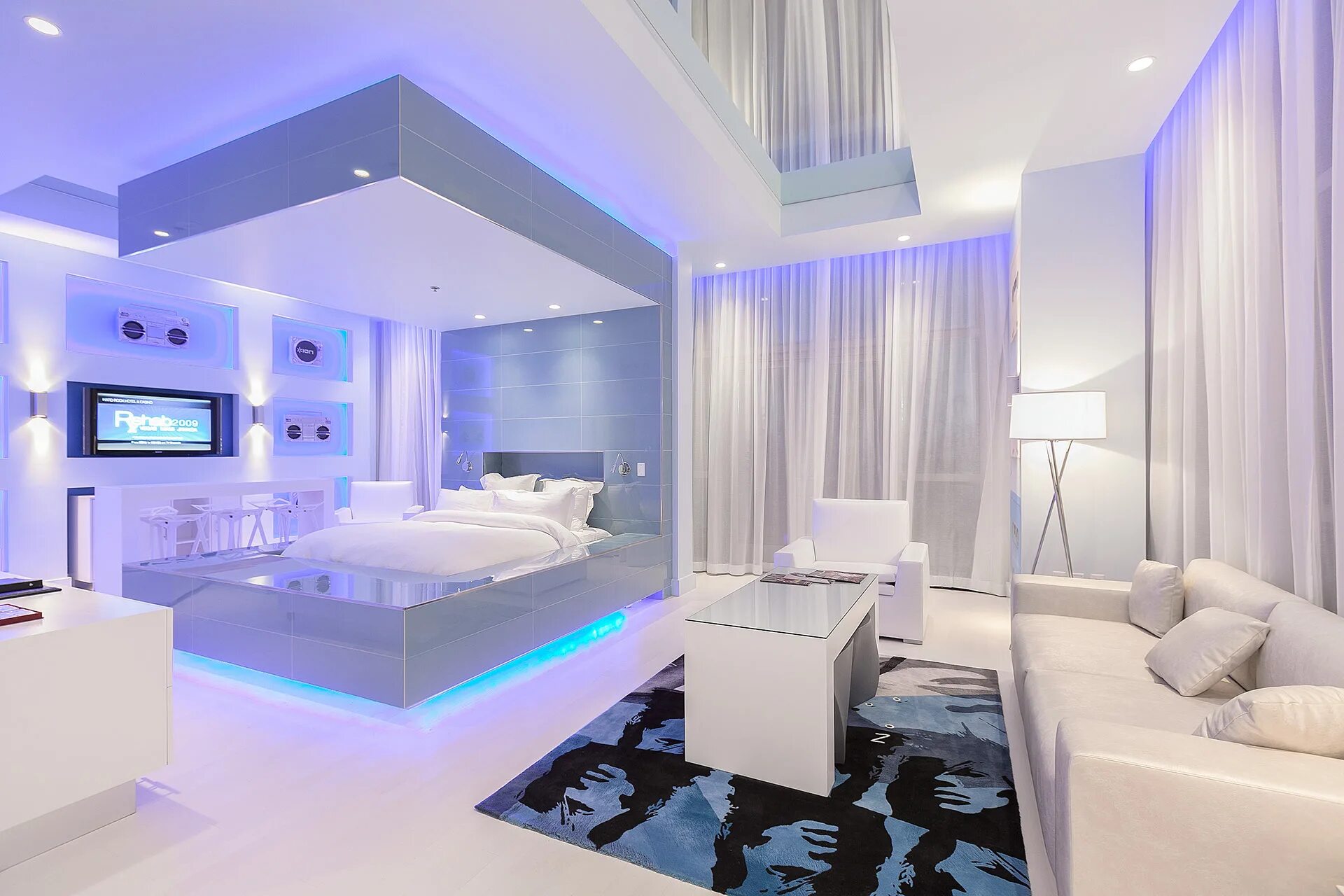 Красивый дизайн комнаты Hospitality - David Marquardt Architectural Photography