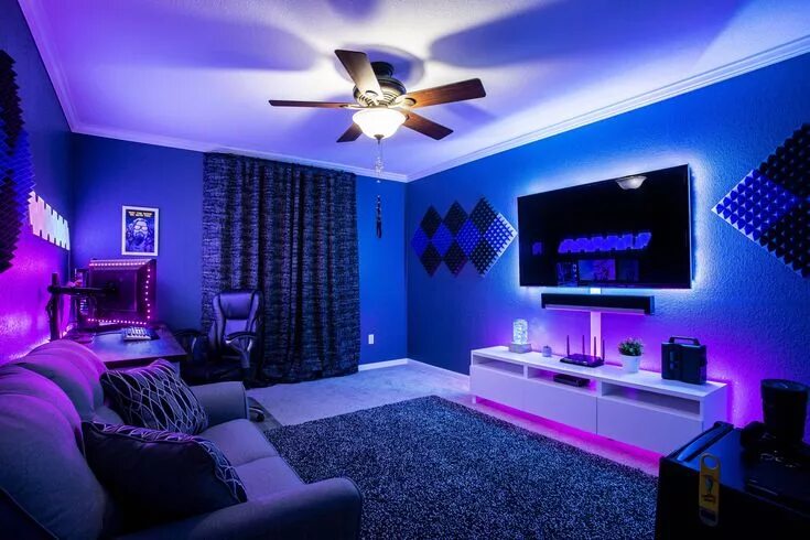 Красивый дизайн комнаты My new battlestation and office coming together finally Gaming room setup, Game 