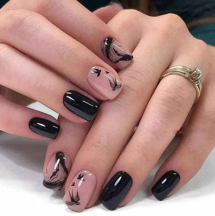 Красивый дизайн квадратного маникюра Pin on Маникюр Square nails, Square nail designs, Nail designs