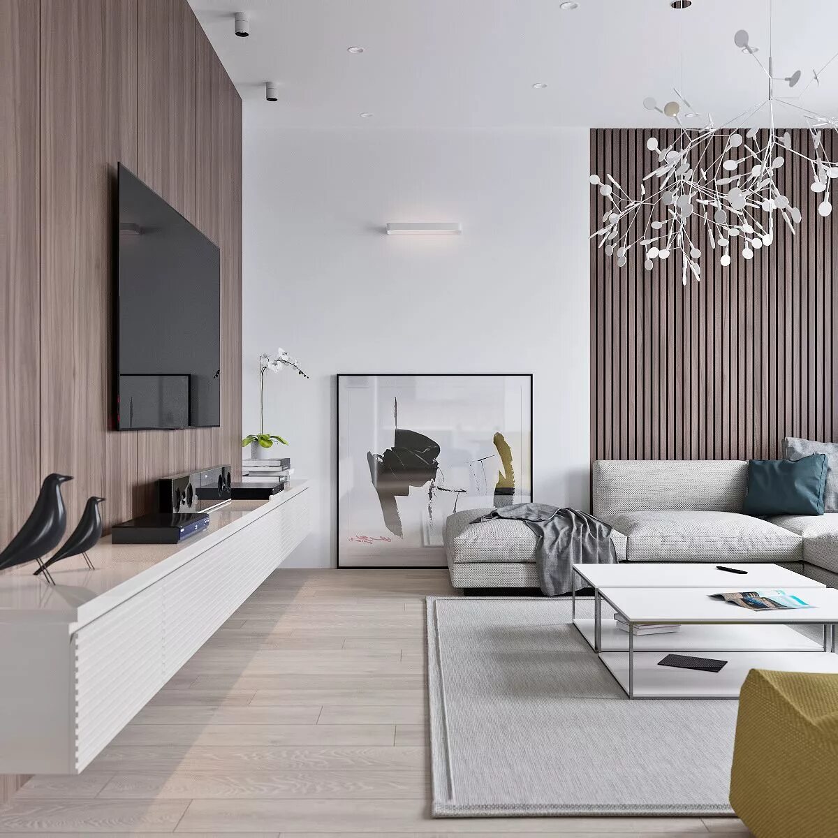 Красивый дизайн квартиры в современном стиле Living room for life on Behance House interior, Minimalist living room, Living r