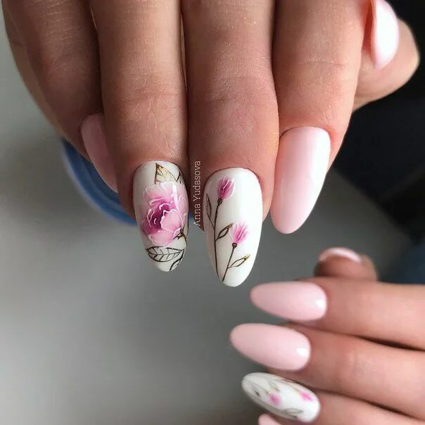 Красивый дизайн маникюра 2024 весна Про Ногти (МК,материалы для ногтей)Nails PRO ™ Acrylic nail designs, Floral nail