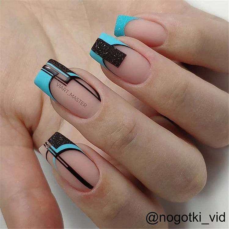 Красивый дизайн на квадратные ногти новинки 31 Best Square Nail Designs - Aray Blog For Chic Women Fashion nails, Square nai