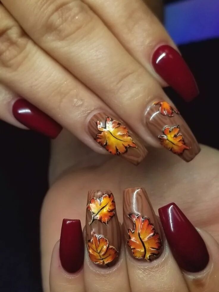 Красивый дизайн ногтей 2024 осень #3dart #3dacrylic #3dacrylicnailart #fall #fallnails #amazing #mynailtechisbette