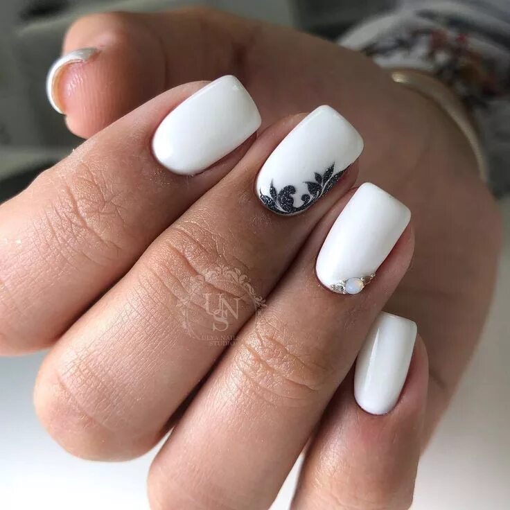 Красивый дизайн ногтей фото белый Nail Art #4181 - Best Nail Art Designs Gallery BestArtNails.com Best nail art de