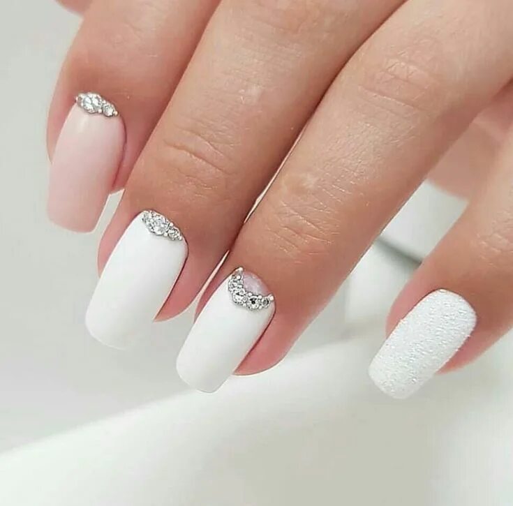 Красивый дизайн ногтей фото белый Pin by Shantal DelClair on Manucure Nail art designs, Nail art wedding, Best nai