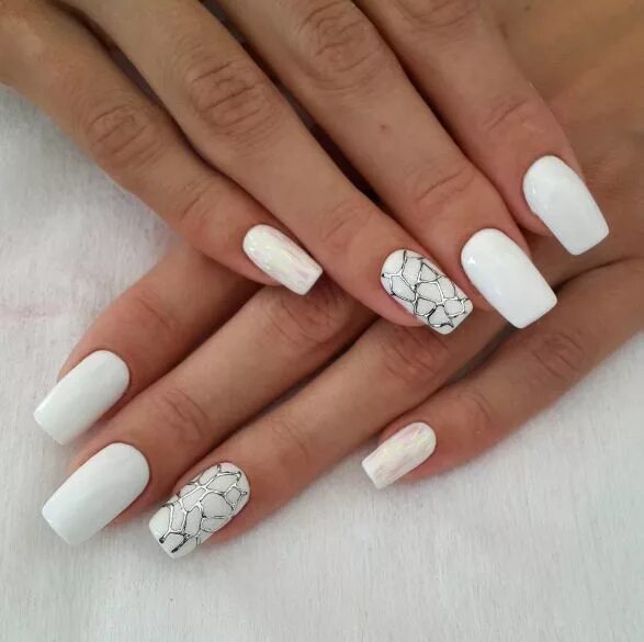 Красивый дизайн ногтей фото белый Новости Orange nail designs, Almond nail art, Nail designs
