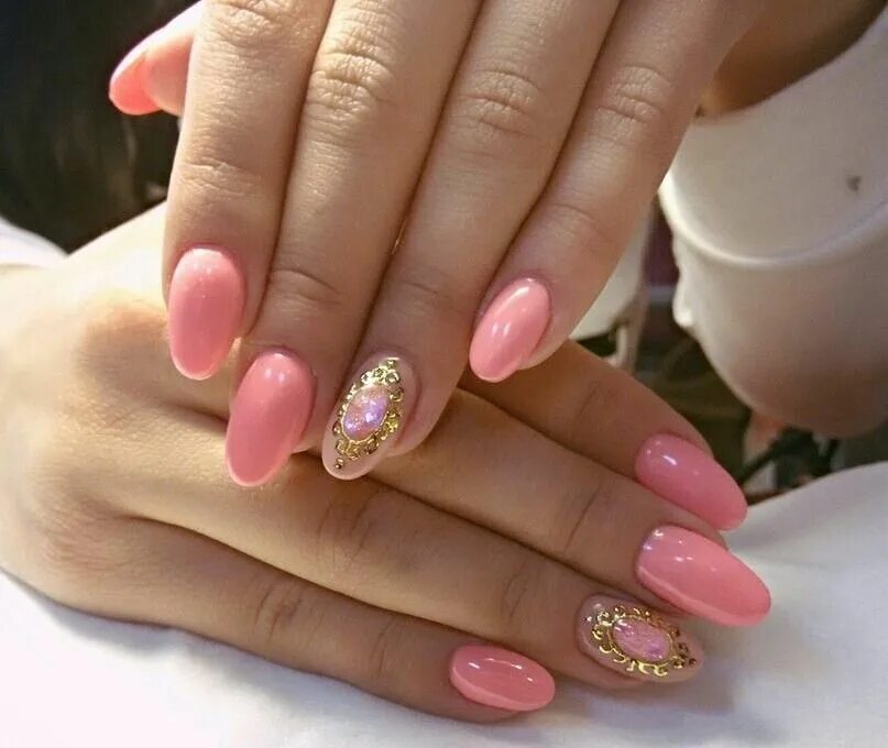 Красивый дизайн ногтей на короткие овальные ногти Pin on ногти Pink nails, Pink manicure, Nails