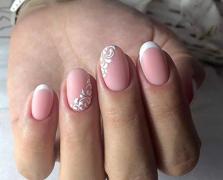 Красивый дизайн ногтей на короткие овальные ногти Gel nails, Bride nails, Nail manicure