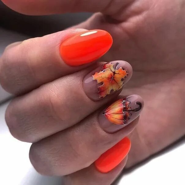 Красивый дизайн ногтей на осень Красивые ногти. Маникюр. DivaNail Fall nail designs, Manicure, Minimalist nails
