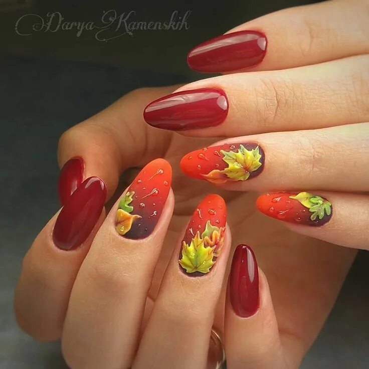 Красивый дизайн ногтей на осень 668 отметок "Нравится", 3 комментариев - Nail, Nailart, Дизайн ногтей (@manikurc