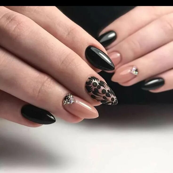Красивый дизайн ногтей новинки черный Home - Yolo Nails в 2024 г Искусство маникюра, Гвоздь, Шикарные ногти