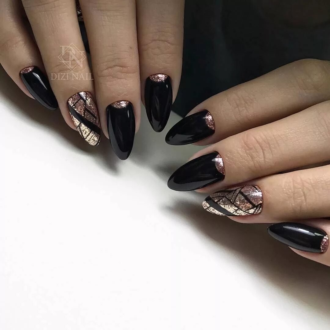 Красивый дизайн ногтей новинки черный Follow us on Instagram @best_manicure.ideas @best_manicure.ideas @best_manicure.
