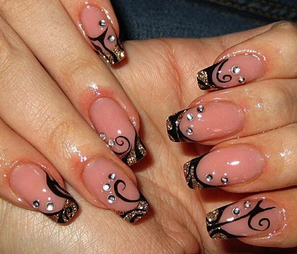 Красивый дизайн ногтей рисунки фото Pin by Rita Sam on French Nail Art Nail art, French nail art, Nail art designs
