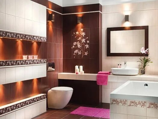 Красивый дизайн плитки фото Керамическая плитка Sakura от Tubadzin купить в Москве MosMax