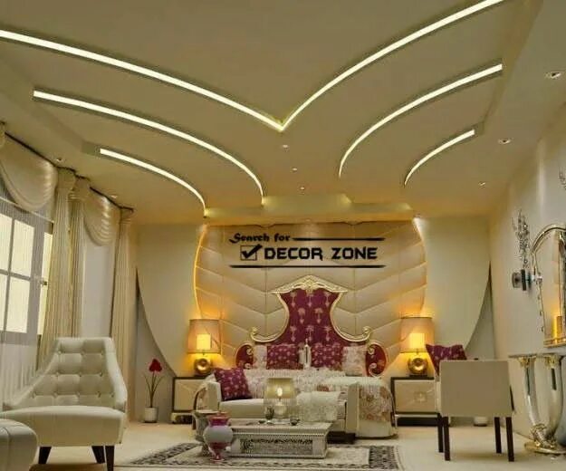 Красивый дизайн потолка фото Suspended ceiling systems, types and options : 35 designs False ceiling living r