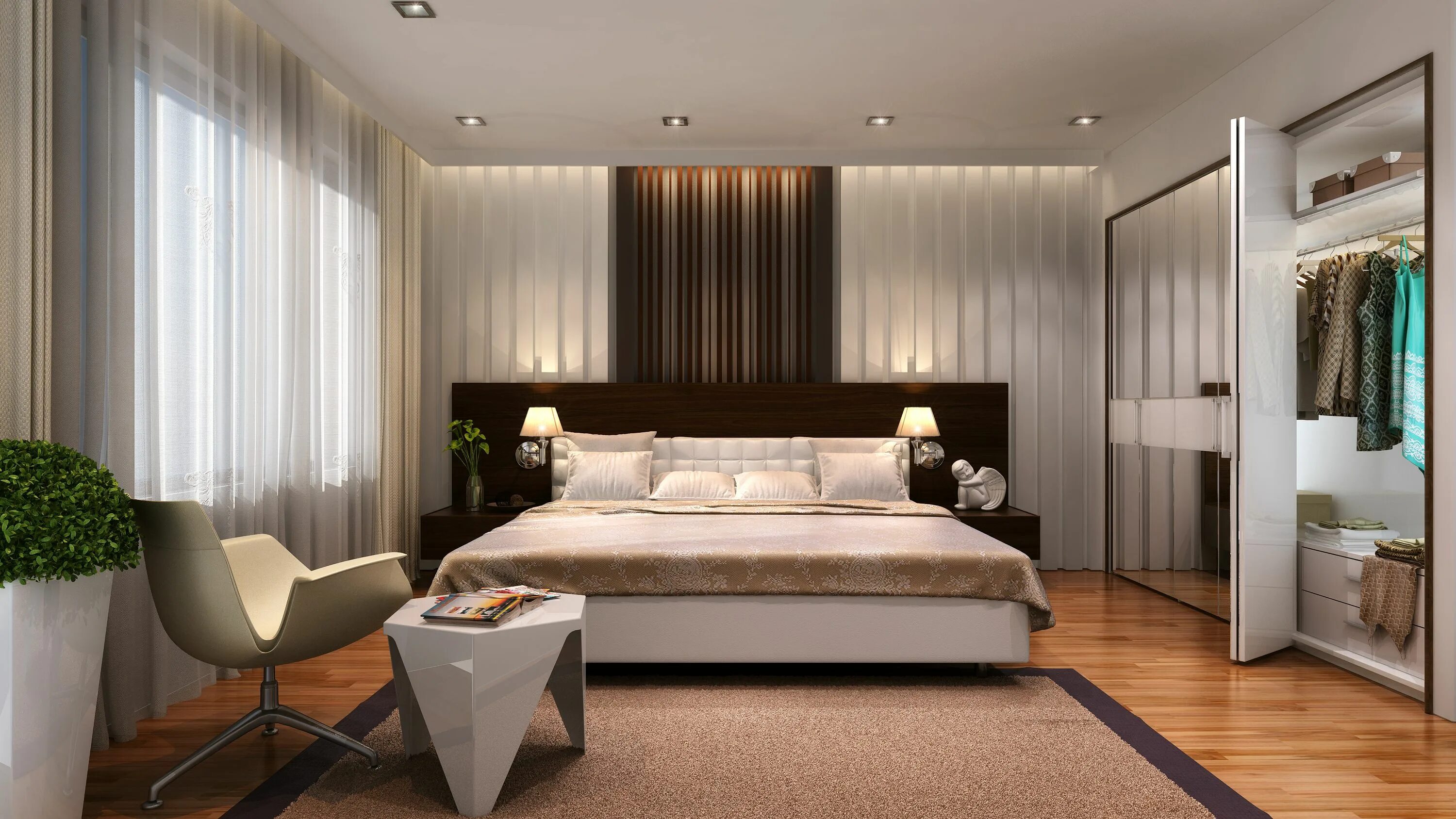 Красивый дизайн спален фото Современный дизайн спальни. Apartment bedroom design, Modern bedroom design, Sim