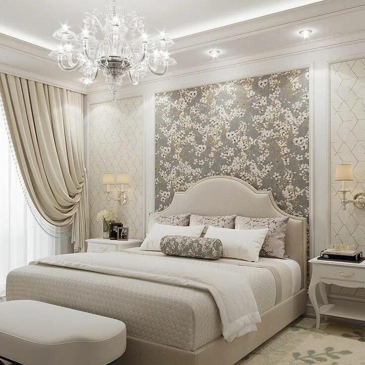 Красивый дизайн спальни обои Pin by Liydmila Novikova on Спальня Classy bedroom, Elegant bedroom decor, Luxur
