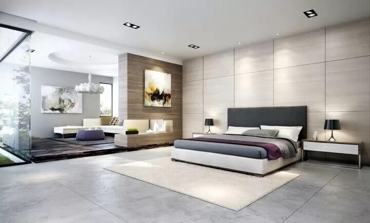 Красивый дизайн спальни в современном стиле фото Pin by Alejandra Velasquez on Interior Modern master bedroom, Contemporary bedro