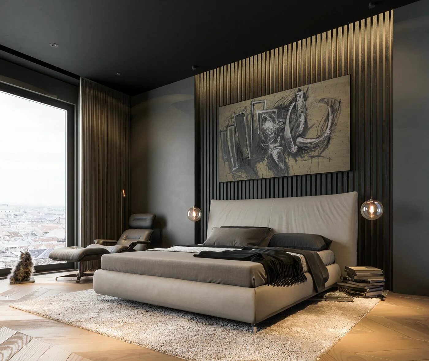 Красивый дизайн спальни в современном стиле фото Pin on Style Modern