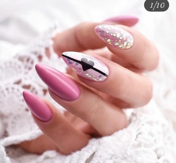 Красивый дизайн средних ногтей Pin by Kim Patten on Beauty nails Nail designs valentines, Acrylic nail designs,