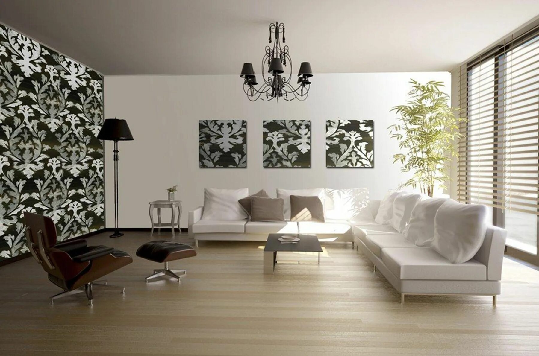 Красивый дизайн стен фото 20+ Wallpaper Decorations For Living Room - ZYHOMY