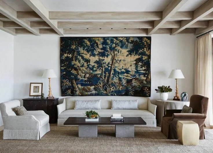 Красивый дизайн стен фото Гобелен в интерьере. - Colors.life New interior design, Interior design, House i