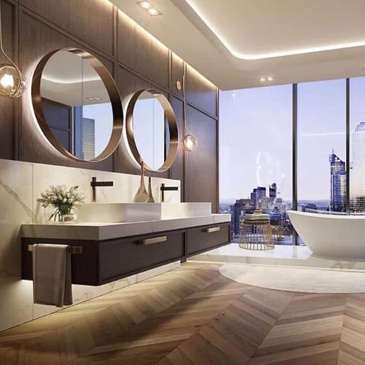 Красивый дизайн ванной Image may contain: indoor Beautiful bathrooms, Decor interior design, Contempora