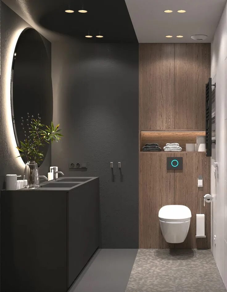 Красивый дизайн ванны туалета фото Cosy decor ideas including mellow colour palettes, wood wall panels, textured ti