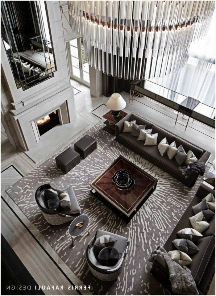 Красивый дизайнер интерьера NYC Loft Living Room Inspiration Luxury living room, Luxury living room inspirat