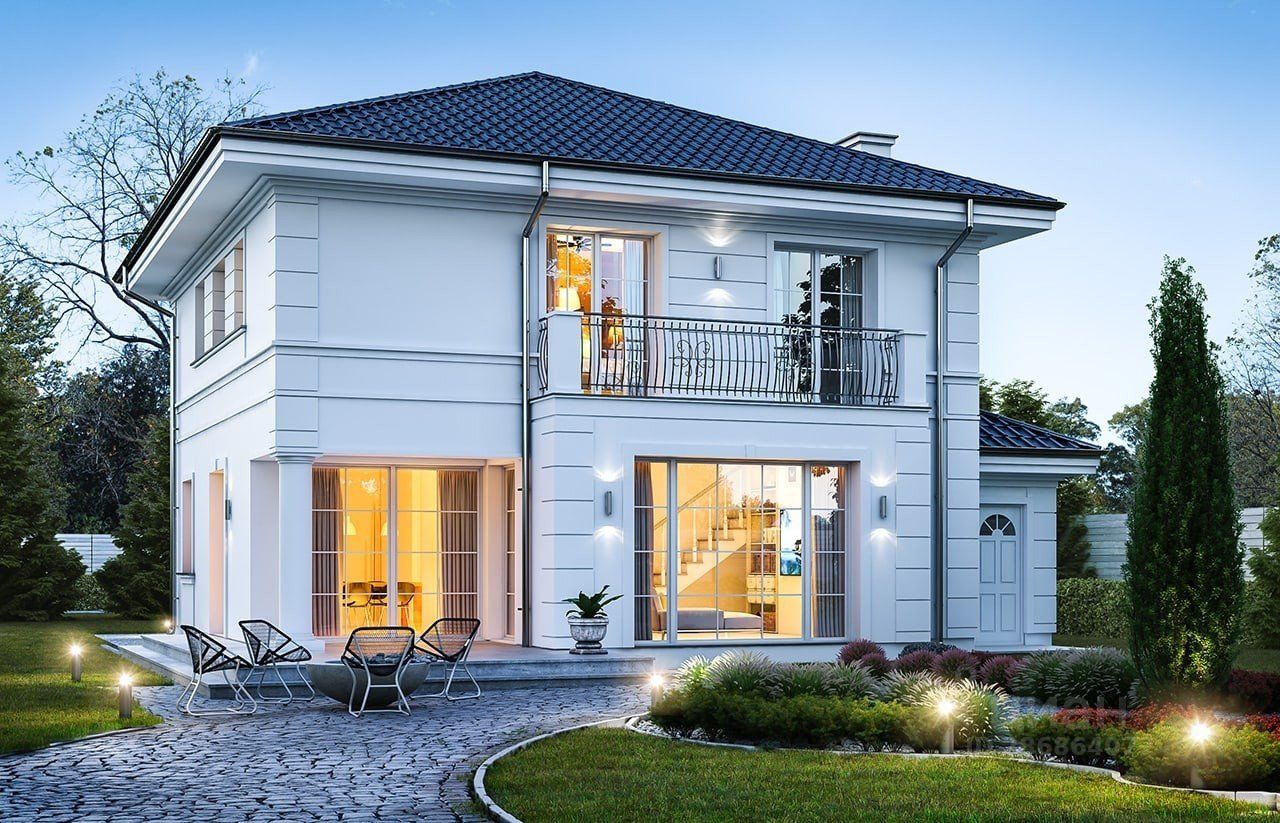 Красивый дом фото снаружи 2 этажный Купить дом 123м² ул. Северная, Крым респ., Раздольное пгт - база ЦИАН, объявлени