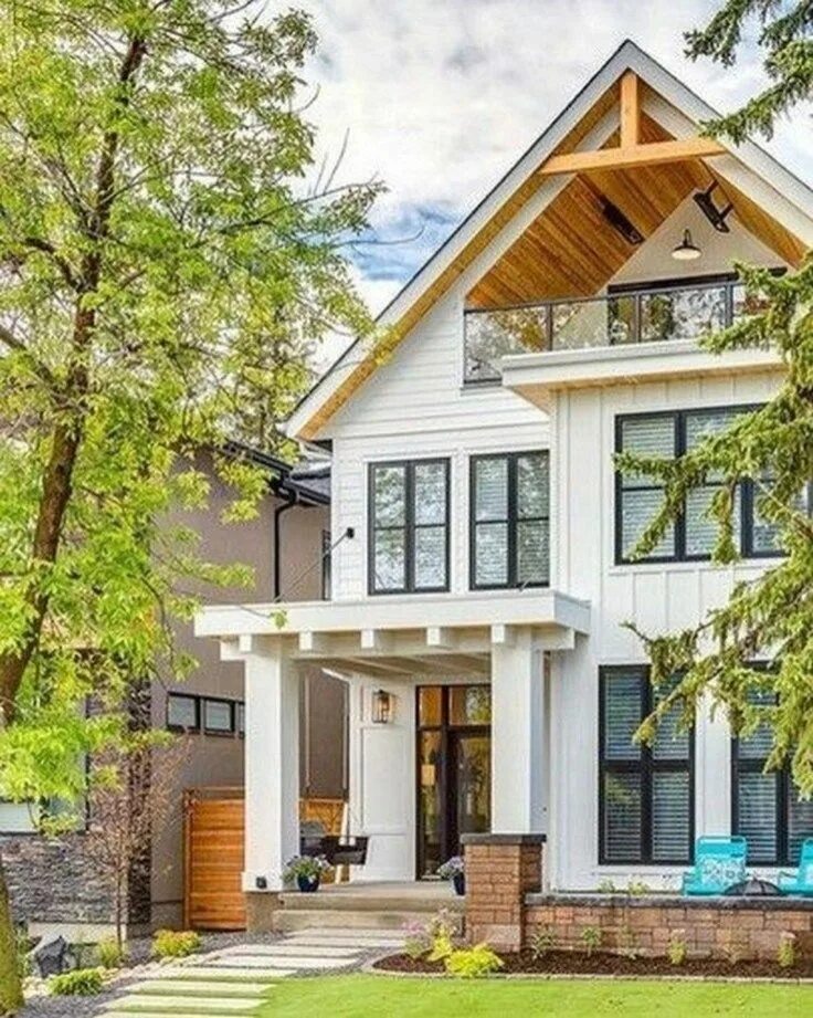 Красивый дом фото снаружи 2 этажный Incredible Home Exterior Design Ideas That Can Be Yours 24 in 2019 Modern farmho
