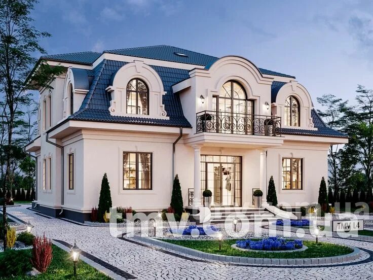 Красивый дом фото снаружи 2 этажный TMV L4 - TMV Homes Проекты домов Украина Проекты домов, Особняк, Дома во француз