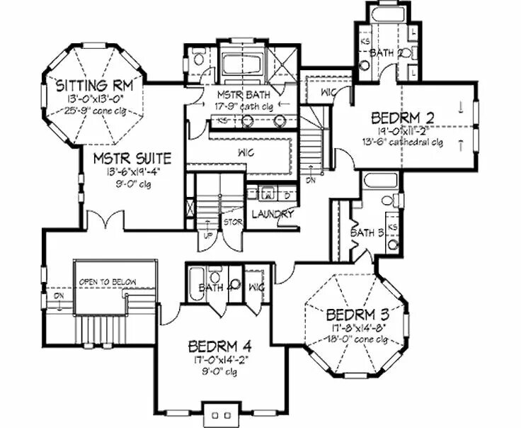 Красивый дом схема постройки Victorian Style House Plan - 5 Beds 5.5 Baths 4898 Sq/Ft Plan #320-414 Victorian