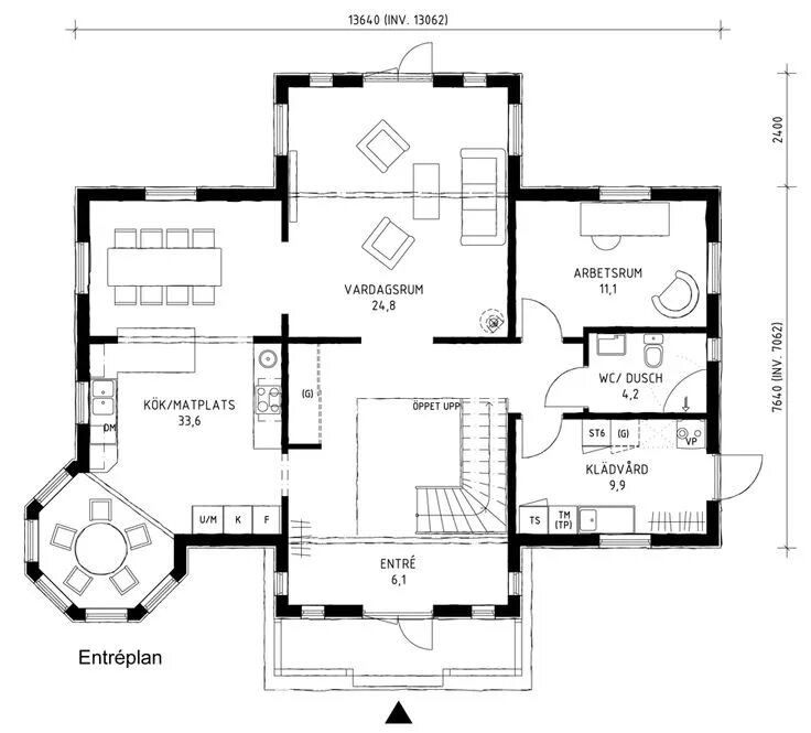 Красивый дом схема постройки Villa Arholma Våningsritningar, Husritning, Husritningar