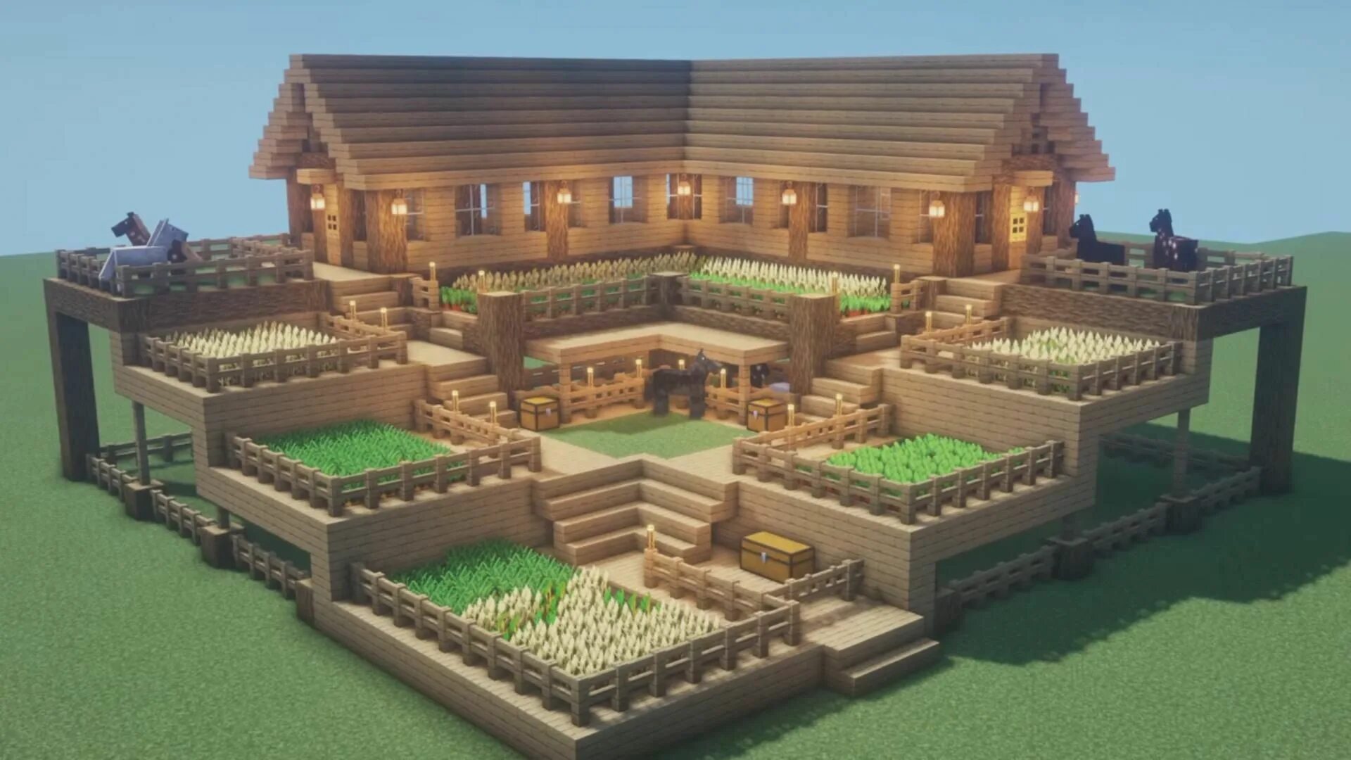 Красивый дом в майнкрафте фото схема Conseils utiles pour construire votre premier jardin Minecraft - Jardin - ZENIDE