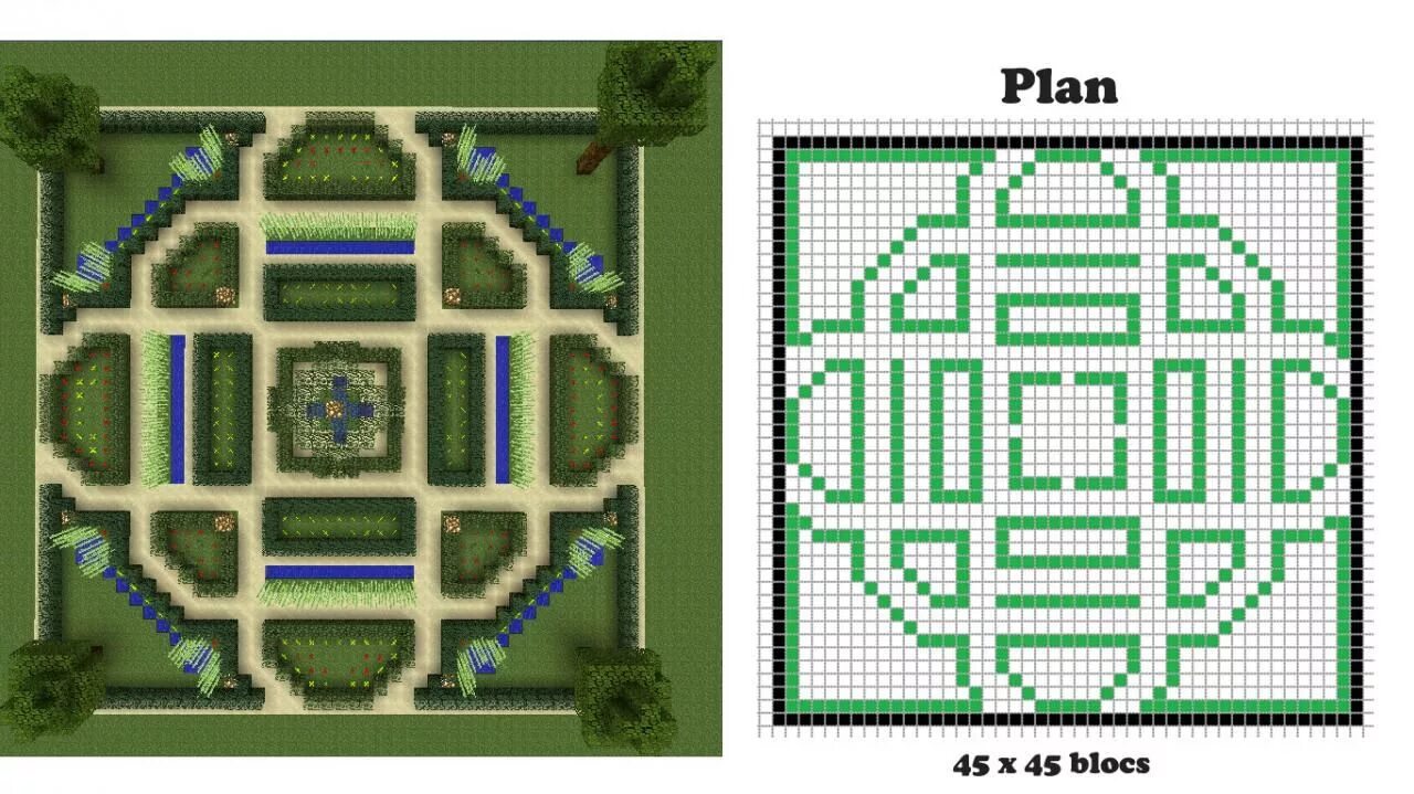 Красивый дом в майнкрафте схема постройки minecraft blueprints Pour faciliter la construction, je réalise tout d'abord un 