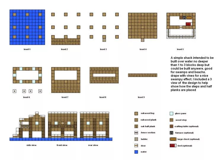 Красивый дом в майнкрафте схема постройки поэтапно Pin on Minecraft Build and Fun Minecraft houses, Minecraft houses blueprints, Mi