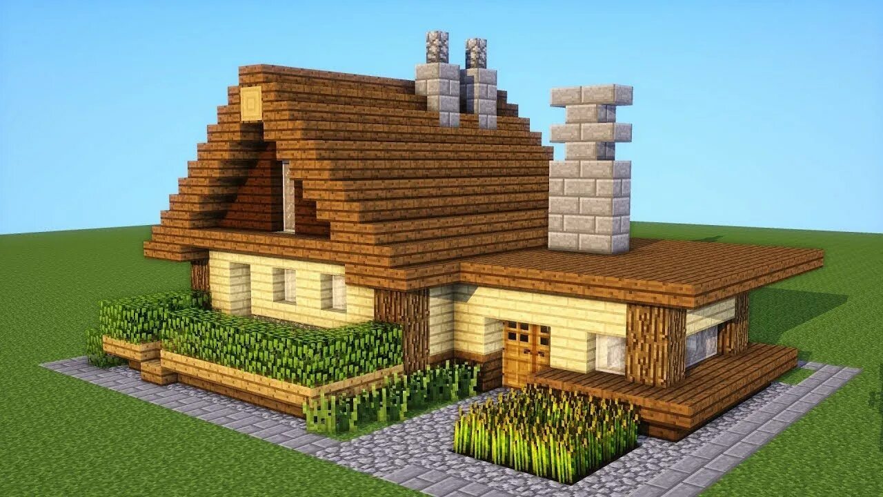 Красивый дом в майнкрафте схема постройки поэтапно Minecraft: How to make a Starter House Arquitectura minecraft, Casas minecraft y