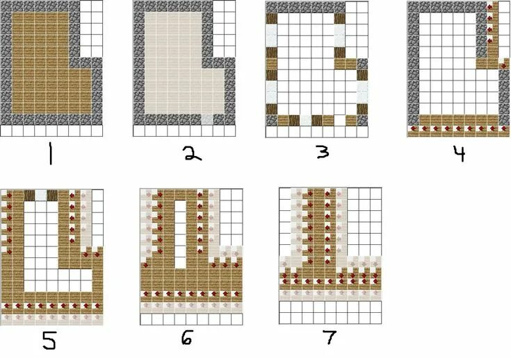 Красивый дом в майнкрафте схема постройки поэтапно How To Make A Villager Houses Minecraft Blog Minecraft house designs, Minecraft 