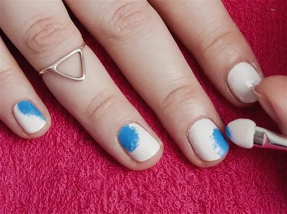 Красивый домашний маникюр Rainbow tie-dye in 5 easy steps Tie dye nails, Gel nails diy, Diy nails