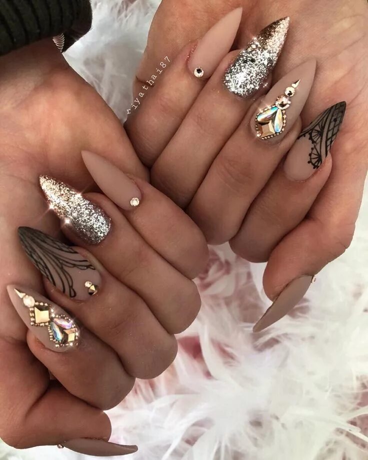Красивый дорогой маникюр For the gorgeous #riyasnailsalon #riyasgelpolish #112# 120 #113 ✨ ✨ ✨ ✨ ✨ ✨ ✨ @s